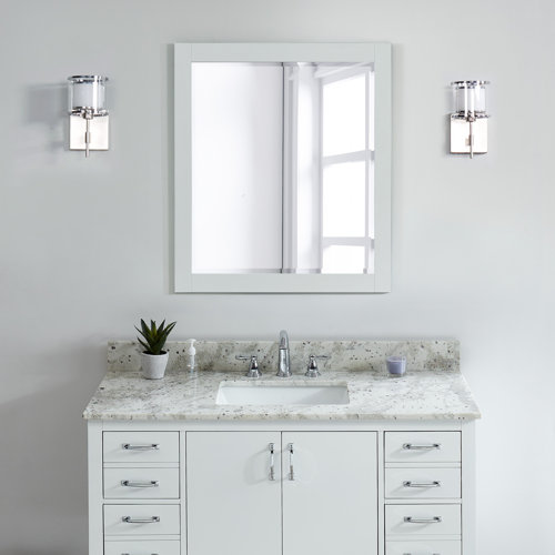 Tile & Top 43'' Granite Single Bathroom Vanity Top with Sink & Reviews